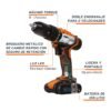 Código: 18155 Rotomartillo 1/2', 20V, 1 batería 2Ah, PRO ROTI-20A