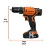 Código: 18155 Rotomartillo 1/2', 20V, 1 batería 2Ah, PRO ROTI-20A