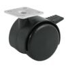 Código: 44389 Rodaja tipo yoyo de 50 mm con placa, con freno, Fiero ROYF-50