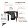 Código: 101220 Rotomartillo SDS Plus 4 Joules, 1000W, TRUPER EXPERT RPLUS-4NX