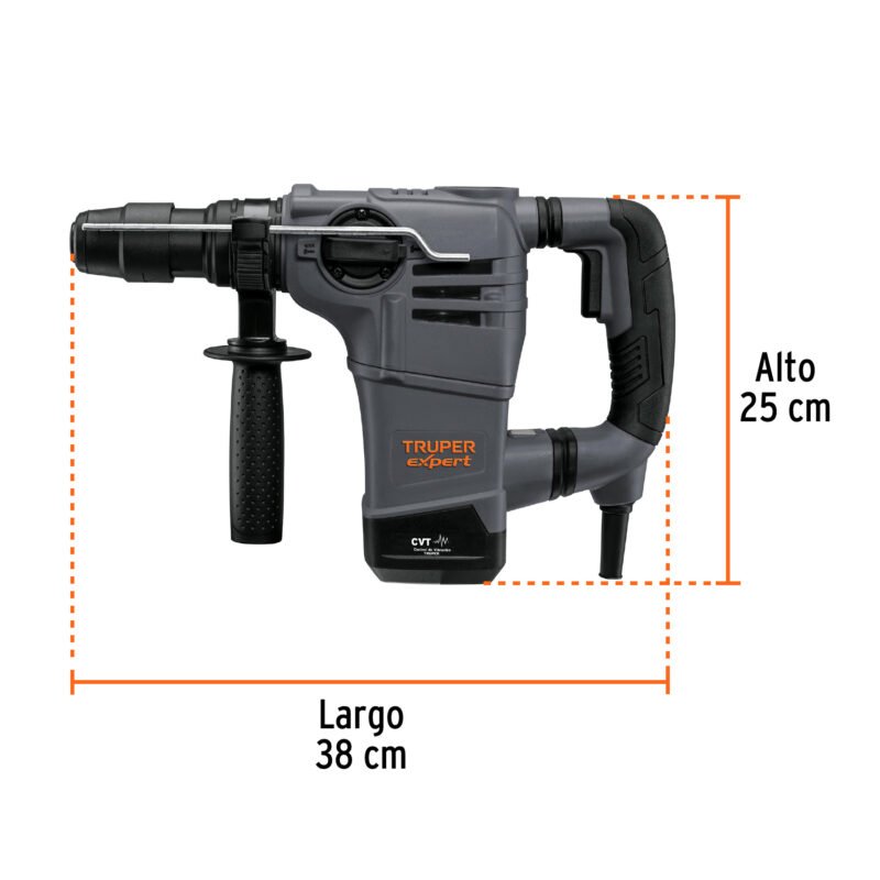 RPLUS-4NXFC2.jpg Código: 101220 Rotomartillo SDS Plus 4 Joules, 1000W, TRUPER EXPERT RPLUS-4NX