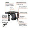 Código: 101221 Rotomartillo SDS Plus 6 Joules, 1100W, TRUPER EXPERT RPLUS-6NX