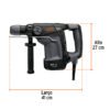 Código: 101221 Rotomartillo SDS Plus 6 Joules, 1100W, TRUPER EXPERT RPLUS-6NX