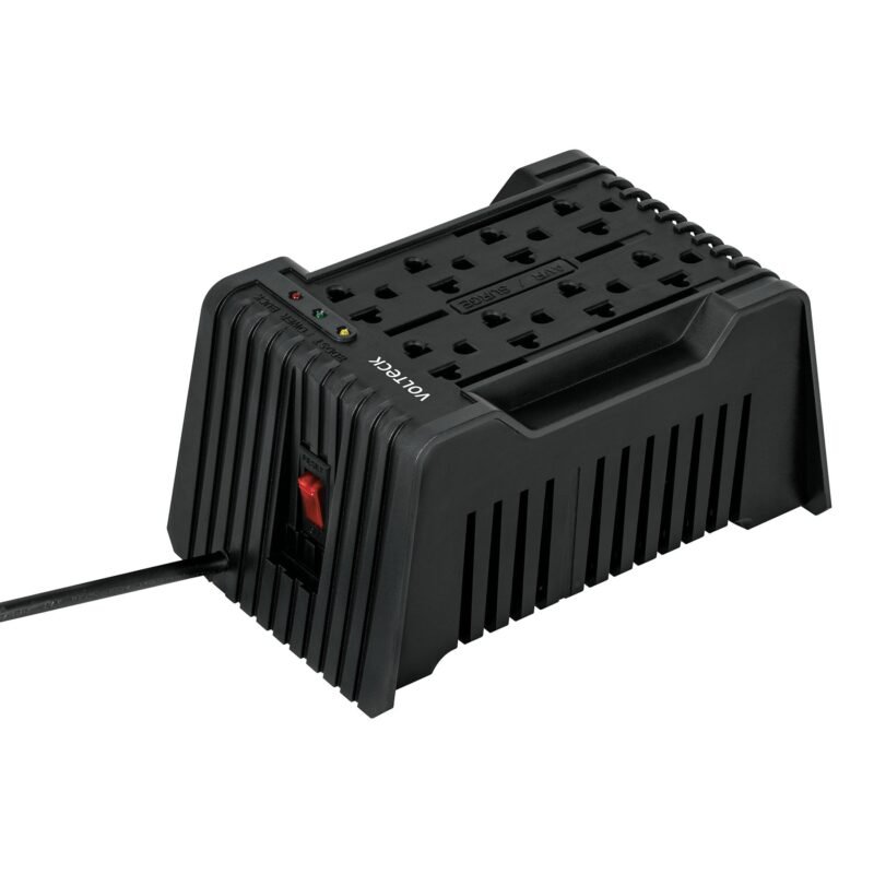RV-1200.jpg Código: 45573 Regulador de voltaje de 1200 VA / 600 W 8 contactos, Volteck RV-1200