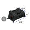 Código: 45573 Regulador de voltaje de 1200 VA / 600 W 8 contactos, Volteck RV-1200