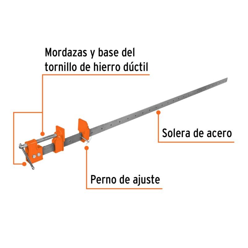 S6FC1.jpg Código: 17739 Sargento 72' de solera de acero, Truper S6