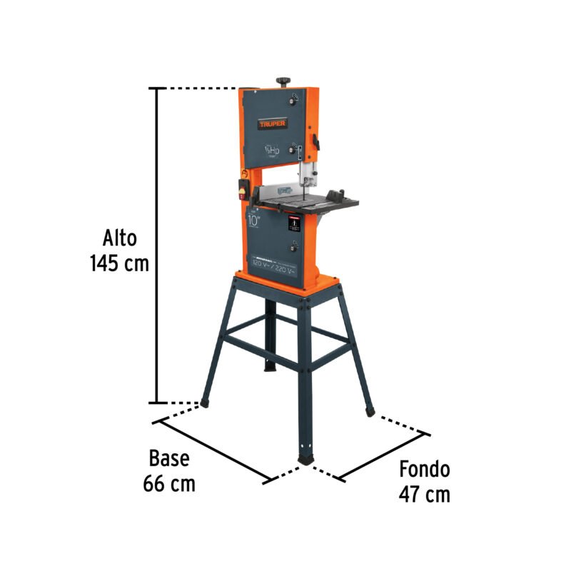 Código: 16277 Sierra cinta 10', 1/3 HP (250 W), Truper SCI-10