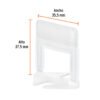 Código: 102877 Bolsa con 100 anclas de 3 mm, para nivelación de azulejos SN-CL30