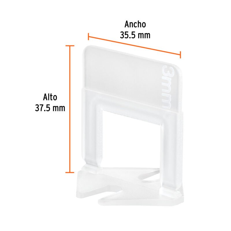 SN-CL30FC2.jpg Código: 102877 Bolsa con 100 anclas de 3 mm, para nivelación de azulejos SN-CL30