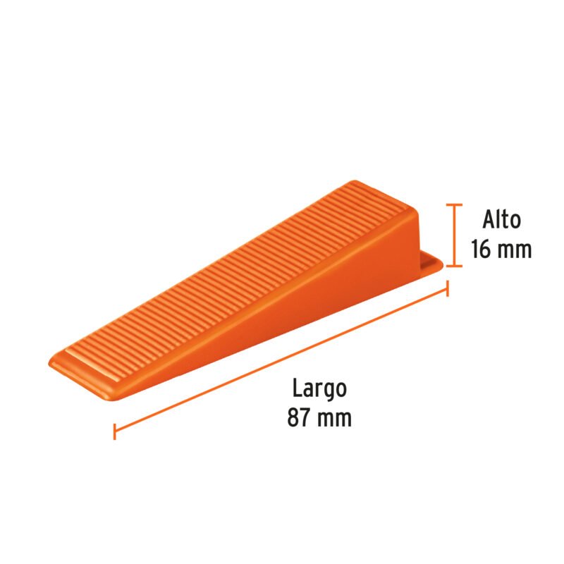 SN-CU16FC2.jpg Código: 100518 Bolsa con 100 cuñas para nivelación de azulejos, TRUPER SN-CU16
