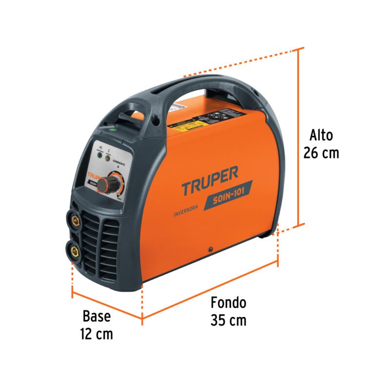 SOIN-101FC2.jpg Código: 11781 Soldadora inversora 100A, 127V, TRUPER SOIN-101