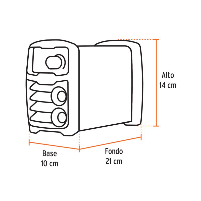 SOIN-130MFC2.jpg Código: 102322 Mini soldadora inversora 130A, 127V, TRUPER SOIN-130M
