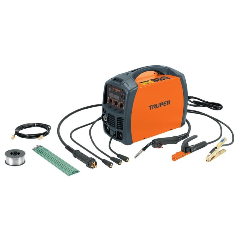 SOMI-130X.jpg Código: 13191 Soldadora para microalambre y electrodo, 130A, TRUPER SOMI-130X
