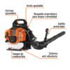 Código: 102970 Sopladora con motor de 53cc a gasolina, tipo mochila, Truper SOPLA-53