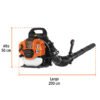 Código: 102970 Sopladora con motor de 53cc a gasolina, tipo mochila, Truper SOPLA-53