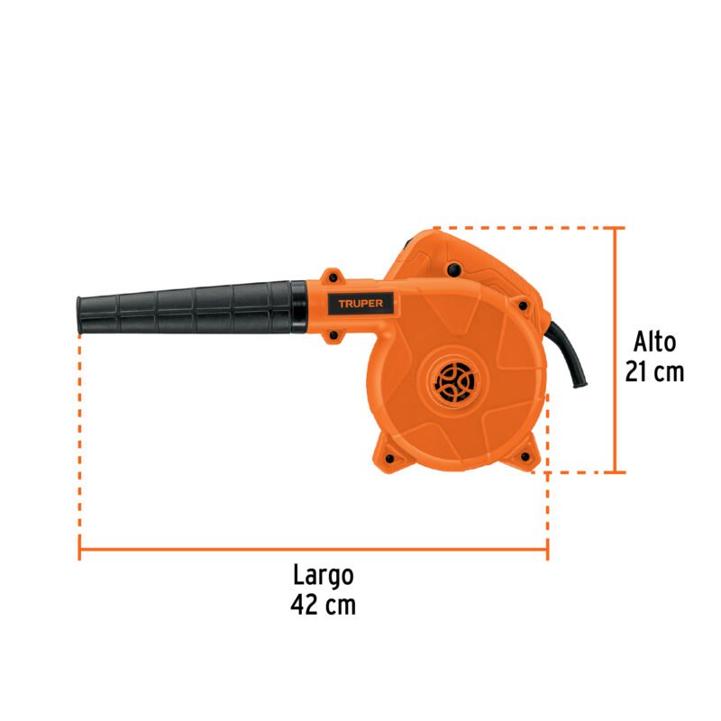 SOPLA-650FC2.jpg Código: 103019 Sopladora/Aspiradora eléctrica 650 W, Truper SOPLA-650