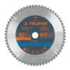 Código: 18308 Disco sierra 10' para madera, 60 dientes centro 1', Truper ST-1060E