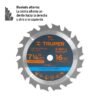 Código: 18298 Disco sierra 7- 1/4' para madera, 16 dientes centro 5/8' ST-716