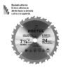 ST-724PFC1.jpg Código: 27055 Disco sierra 7-1/4' p/madera, 24 dientes centro 5/8', Pretul ST-724P