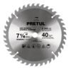 Código: 27056 Disco sierra 7-1/4' p/madera, 40 dientes centro 5/8', Pretul ST-740P