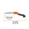 Código: 100197 Serrucho plegable 7' hoja recta 11 DPP mango plástico,Truper STP-7PR
