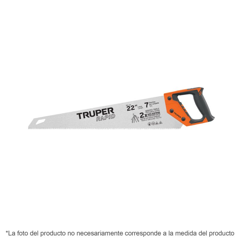 STR-20.jpg Código: 101869 Serrucho Rapid 20', 7 DPP, mango Comfort grip, Truper STR-20