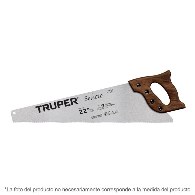 STX-26.jpg Código: 18162 Serrucho 26' Selecto, 6 DPP, Truper STX-26