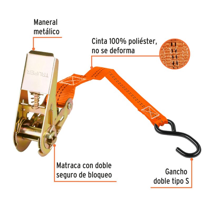 SU-675R4FC2.jpg Código: 101742 Juego de 4 sujetadores con matraca carga máxima 675 kg SU-675R4