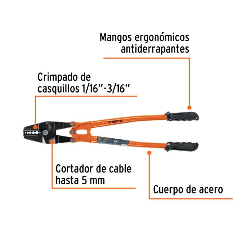SUCA-24FC1.jpg Código: 102487 Suajadora 24' para casquillos con cortador de cable, Truper SUCA-24