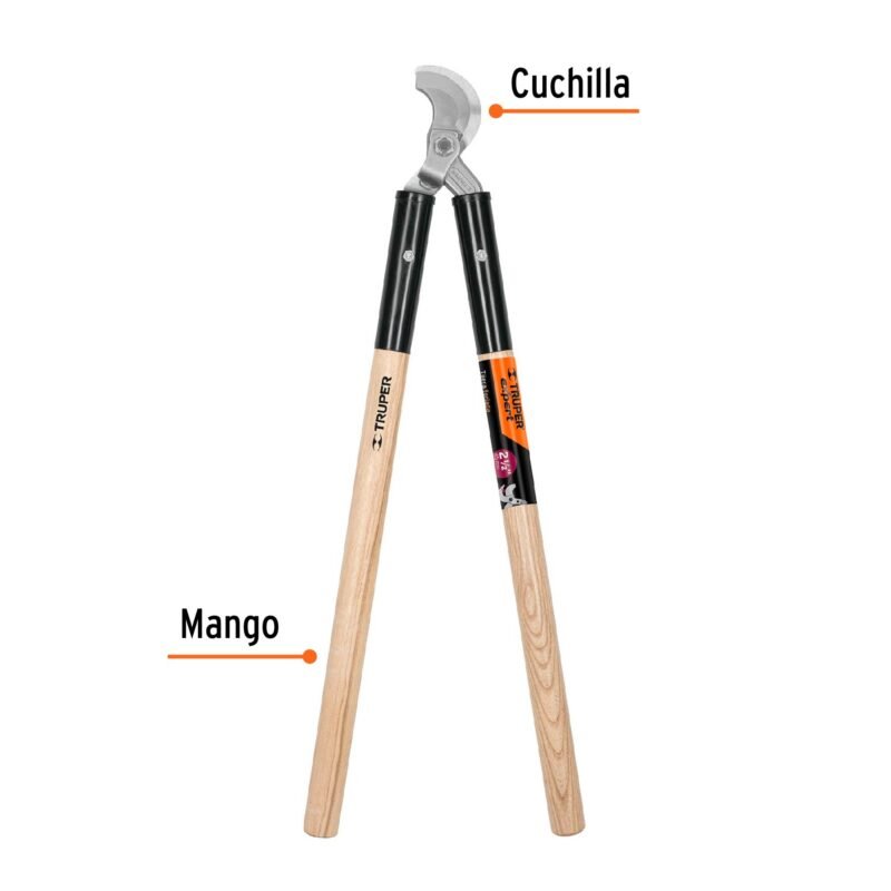 T-40FC1.jpg Código: 18400 Tijera para ramas 80cm,uso rudo,mgos de madera,TRUPER EXPERT T-40