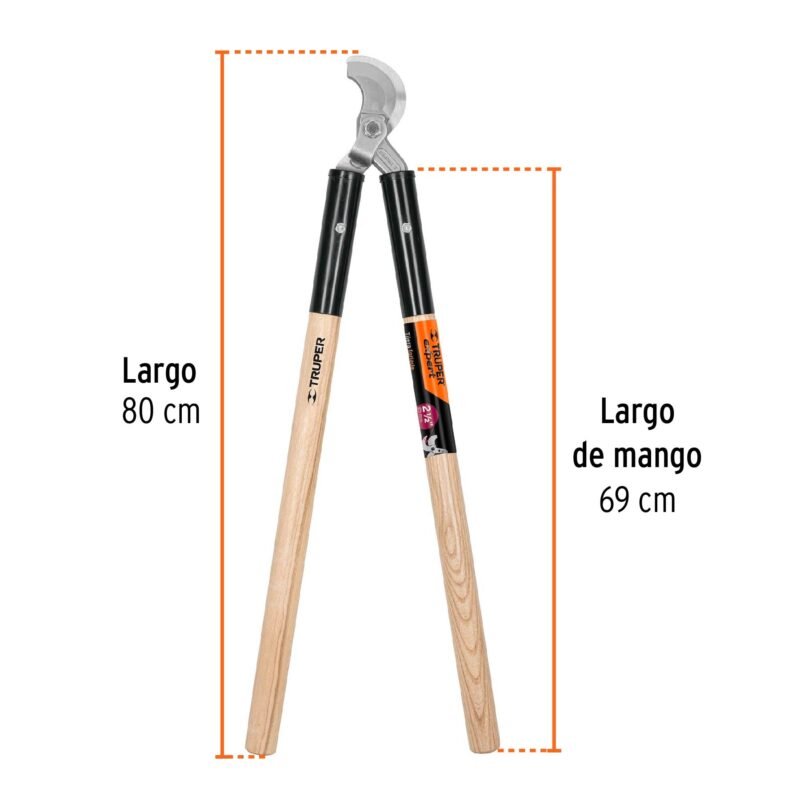 T-40FC2.jpg Código: 18400 Tijera para ramas 80cm,uso rudo,mgos de madera,TRUPER EXPERT T-40