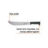 Código: 100655 Machete rambo 12', cacha inyectada negra, TRUPER T-460-12B