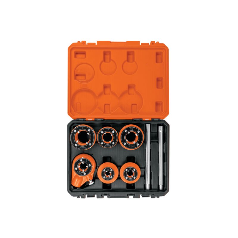 Código: 15721 Juego de 7 tarrajas para tubo de 1/2' a 2', Truper Expert T-852X