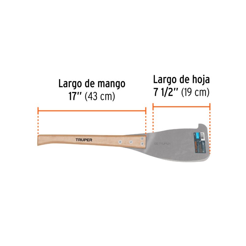 T-898-IFC2.jpg Código: 11639 Machete huixtla corte izquierdo, largo 25', Truper T-898-I