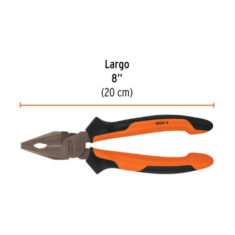 T201-8XFC2.jpg Código: 17330 Pinza para electricista 8' alta palanca,Comfort Grip,Expert T201-8X
