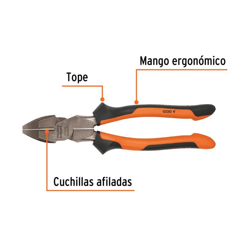 T211-9XFC1.jpg Código: 102426 Pinza para electricista 9' alta palanca mango Comfort Grip T211-9X