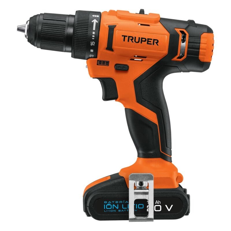 Código: 18154 Taladro 1/2', 20V, 1 batería 2Ah, TRUPER TALI-20A