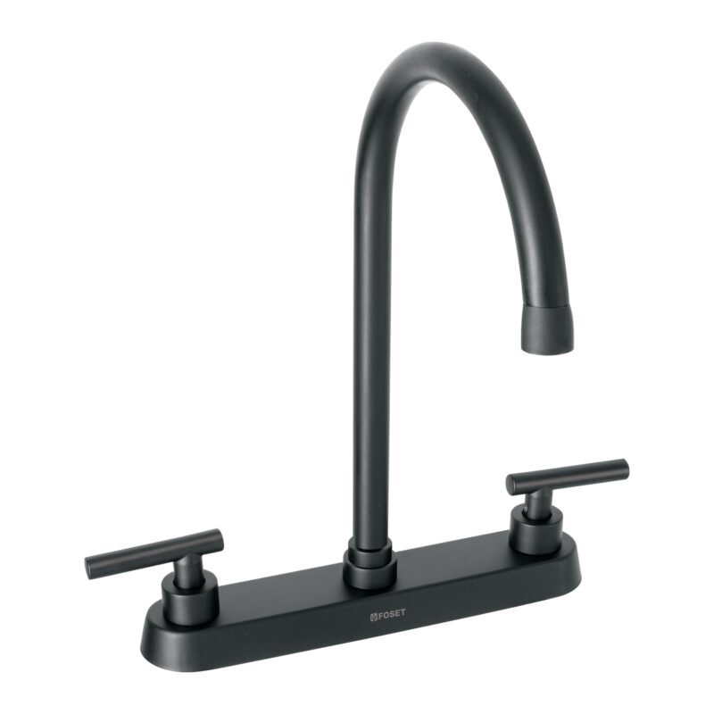 Código: 46773 Mezcladora para fregadero,manerales palanca,negro mate,Tubig TBF-82M