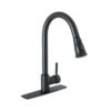 Código: 46770 Monomando para fregadero,cuello extraible,negro mate,Tubig TBF-84M