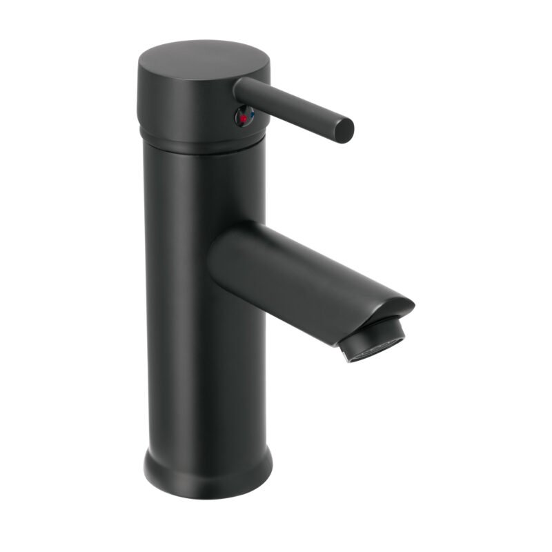 TBM-46M.jpg Código: 47792 Monomando corto negro para lavabo, Foset Tubig TBM-46M