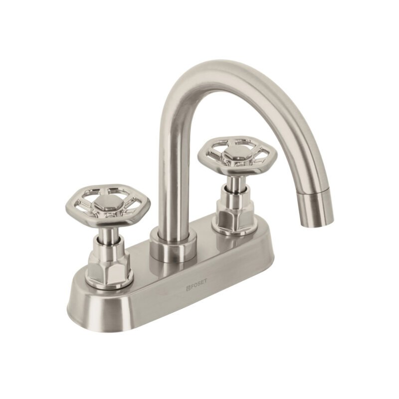 Código: 46754 Mezcladora p/lavabo, bar, manerales redondos, satín, Tubig TBM-61N