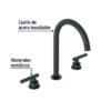 Código: 46758 Mezcladora p/lavabo,taladros separados,palanca,negro,Tubig TBM-92M