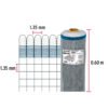 Código: 44957 Rollo de 30 m x 0.6 m de malla mosquitera plástica gris TEMO-06PG