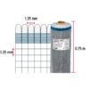 Código: 44958 Rollo de 30 m x 0.75 m de malla mosquitera plástica gris TEMO-07PG
