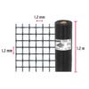 Código: 44996 Rollo de 30 m x 1.2 m malla mosquitera fibra de vidrio negra TEMO-12FN