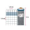 Código: 44961 Rollo de 30 m x 1.2 m de malla mosquitera plástica gris TEMO-12PG