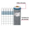 Código: 44961 Rollo de 30 m x 1.2 m de malla mosquitera plástica gris TEMO-12PG