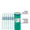 Código: 44954 Rollo de 30 m x 1.2 m de malla mosquitera plástica verde TEMO-12PV