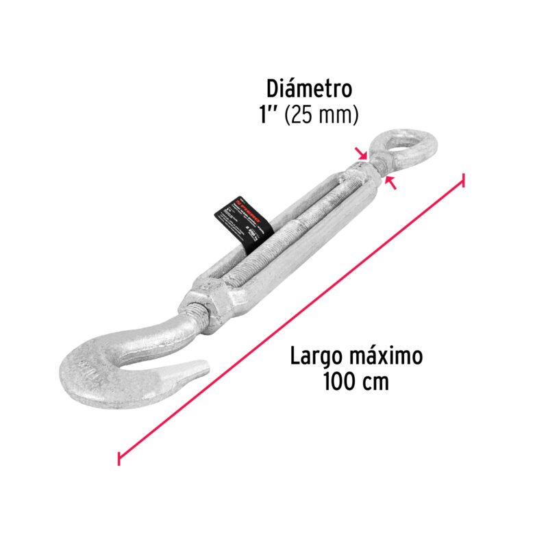 TENF-1FC2.jpg Código: 44071 Tensor forjado 1' gancho-argolla, Fiero TENF-1