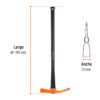 Código: 18632 Talacho-hacha 2.5 lb, mango fibra de vidrio 36', Truper TH-2.5M